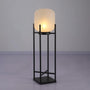 Solar floor lamp lantern for outdoors