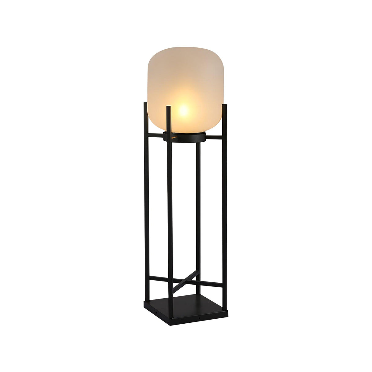 Solar floor lamp lantern for outdoors