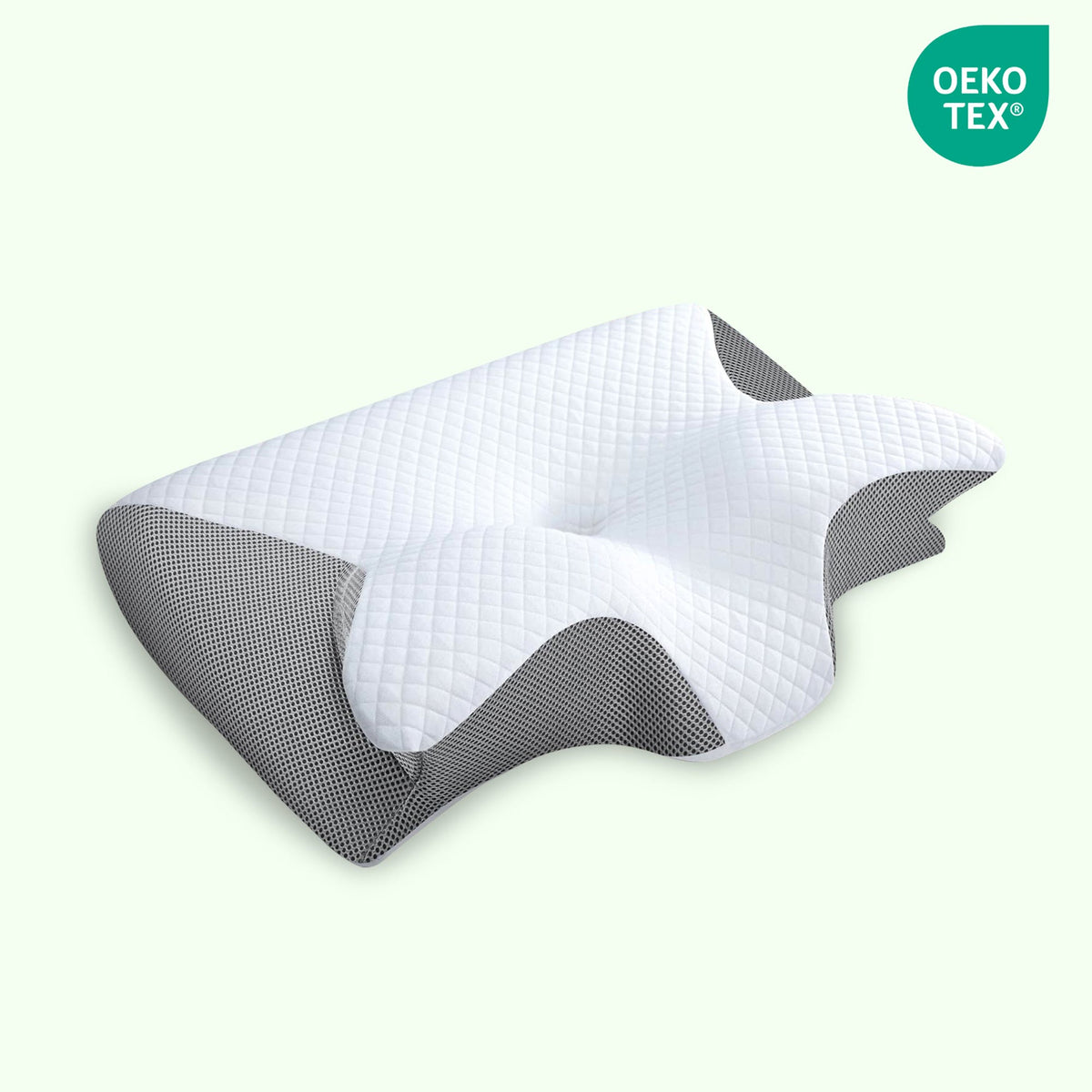 Ergonomic Butterfly Pillow – Memory Foam with Armrests for Side & Back Sleepers