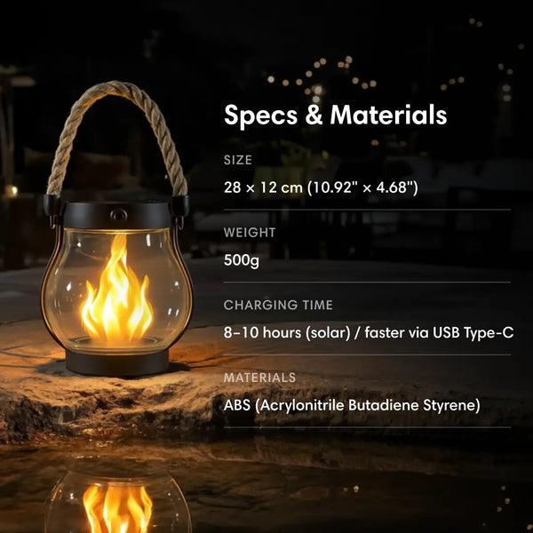 Kaliqo™ – Solar Lantern Outdoor Lights (set of 2)