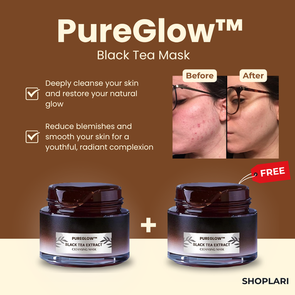 1+1 FREE | PureGlow™ Black Tea Mask