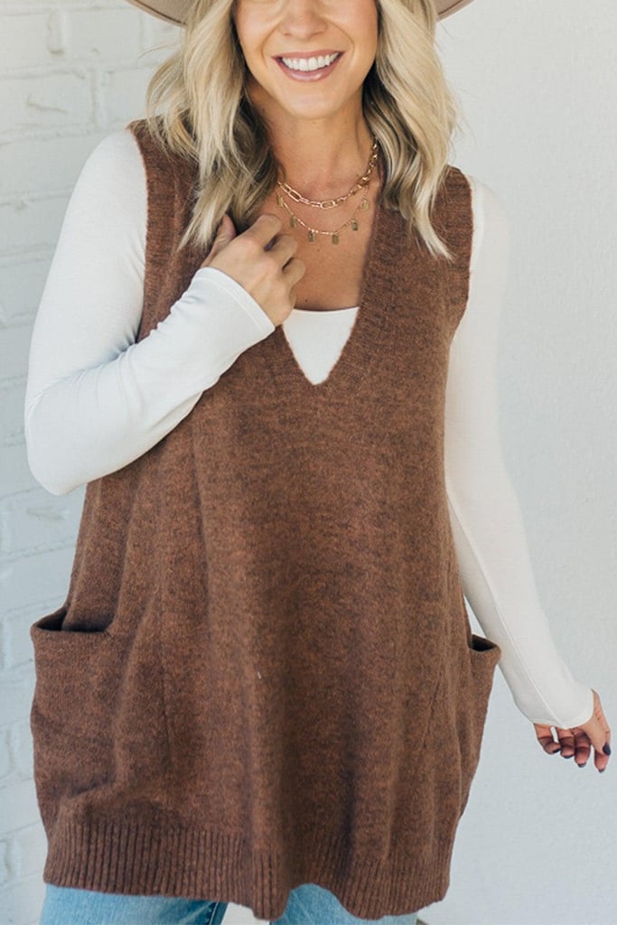 Pavo | Sweater Vest | Soft Fuzzy Texture