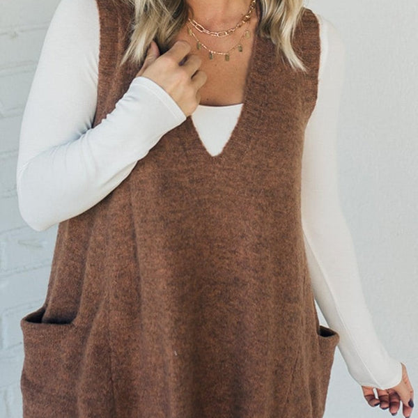 Pavo | Sweater Vest | Soft Fuzzy Texture