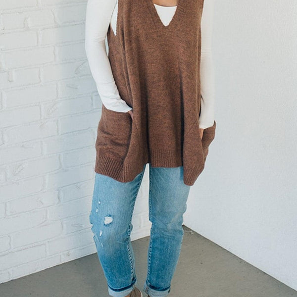 Pavo | Sweater Vest | Soft Fuzzy Texture
