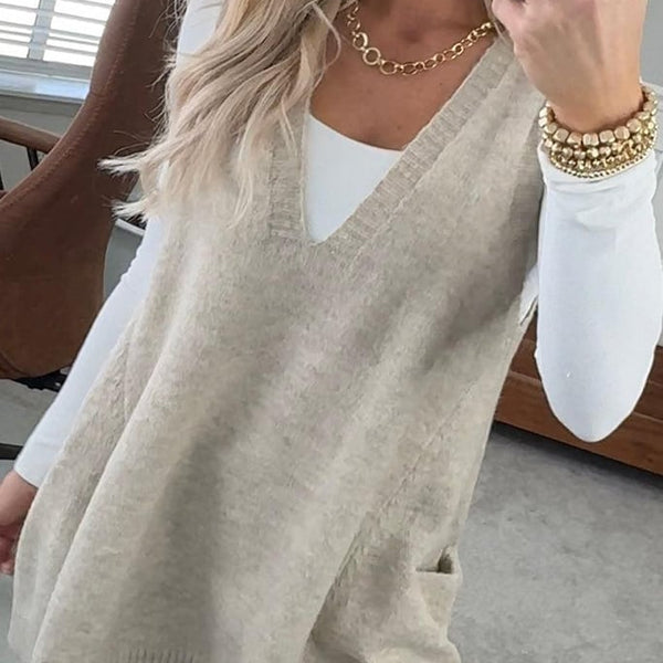 Pavo | Sweater Vest | Soft Fuzzy Texture