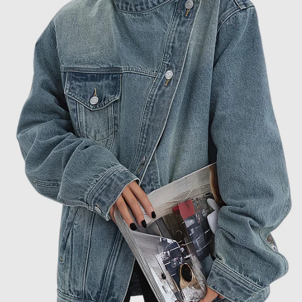 Pleun | Women's Denim Jacket | Artistic Design