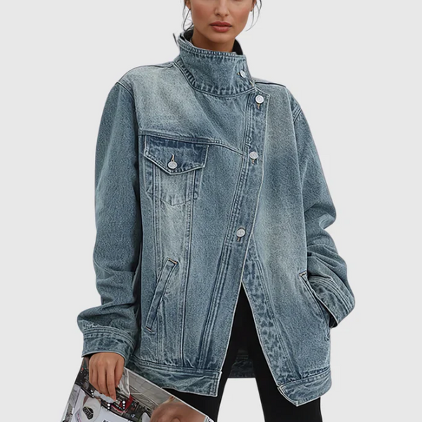 Pleun | Women's Denim Jacket | Artistic Design