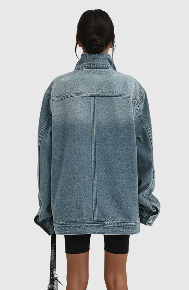 Pleun | Women's Denim Jacket | Artistic Design