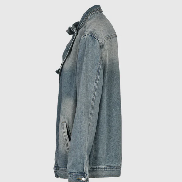 Pleun | Women's Denim Jacket | Artistic Design