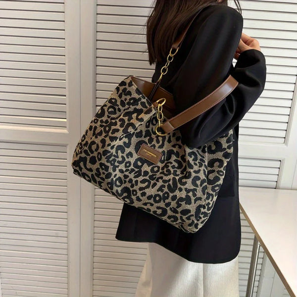 Livia Leopard Luxe Bag – Chic and Stylish Animal Print Handbag