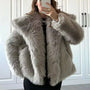 Layla Cozy Coat – Warm and Stylish Fur-Trimmed Outerwear
