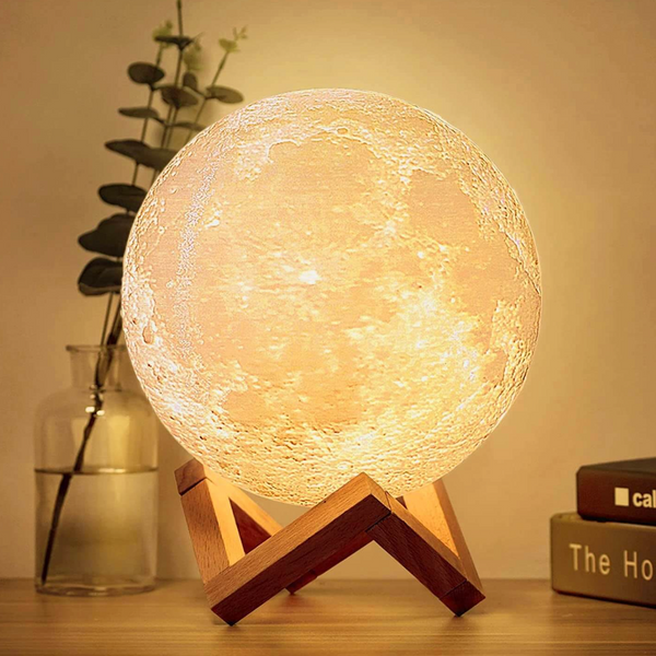 Wireless LED Rechargeable Table Lamp Magical Moon Lamp - Living Room | Nightstand Lamp