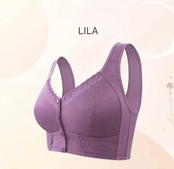 1+1 free | Cotton bra with front closure for seniors