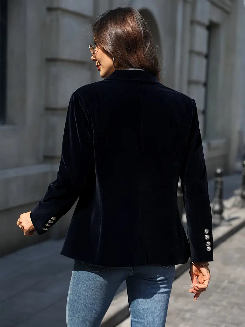 Selene Blazer | Soft Velvet Finish | Tailored Fit