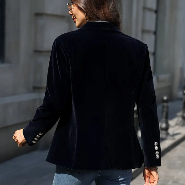 Selene Blazer | Soft Velvet Finish | Tailored Fit