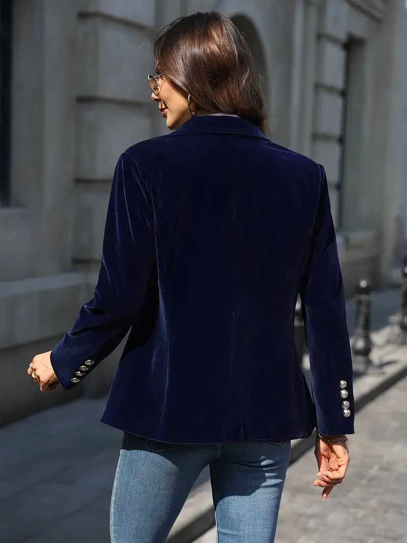 Selene Blazer | Soft Velvet Finish | Tailored Fit