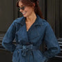 Sera Denim Jacket | Cotton Blend | Minimalist Design