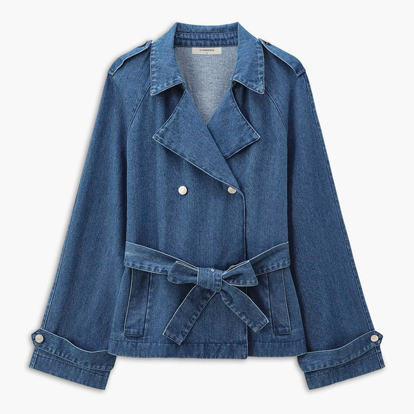 Sera Denim Jacket | Cotton Blend | Minimalist Design