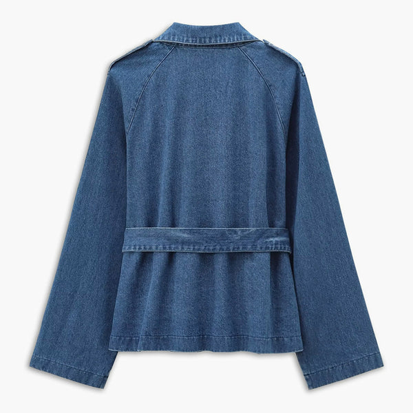 Sera Denim Jacket | Cotton Blend | Minimalist Design
