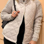 Sienna | Women’s Knit Jacket | Patchwork Design | Zip Closure