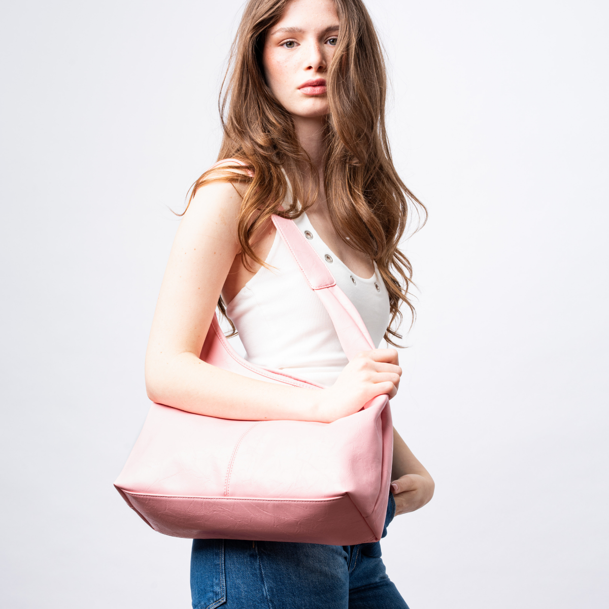 Scarlett Distressed Leather Tote