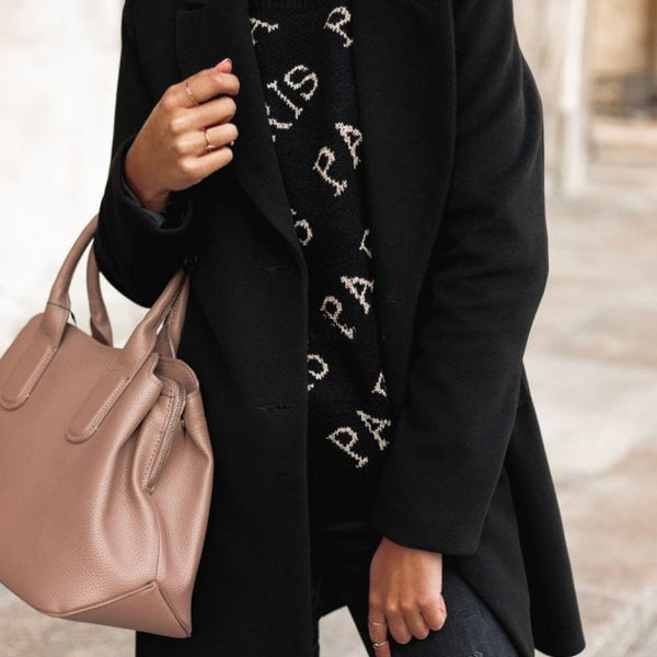 Tera Women's Lapel Coat | Soft Warm Fabric