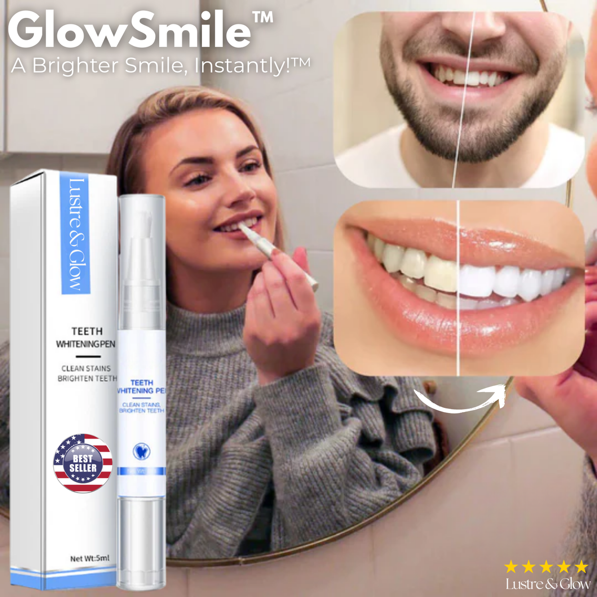 GlowSmile™ | Your Brightest Smile, Instantly!