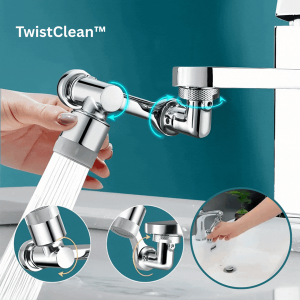 TwistClean™ Rotating faucet extension