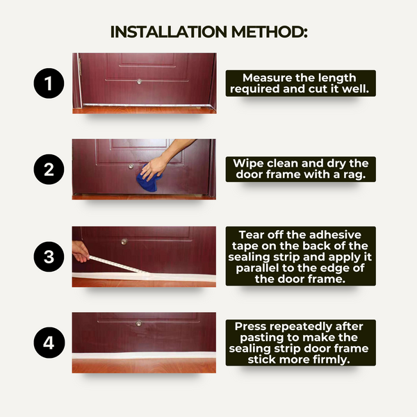 Derasle™ Door Seal Strip - 9.8 Feet Length Tape