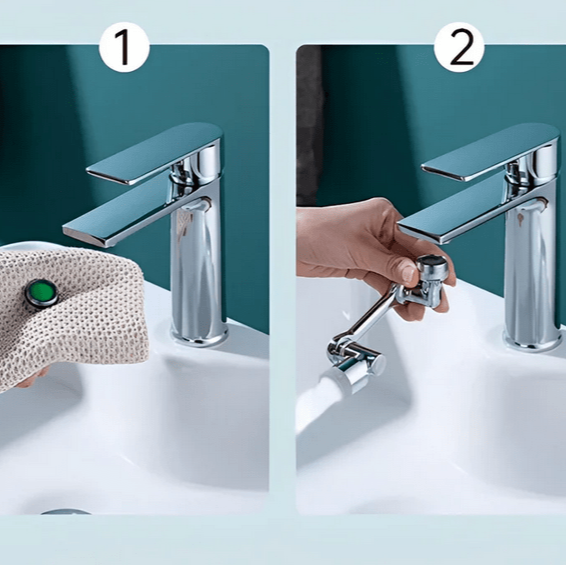 TwistClean™ Rotating faucet extension