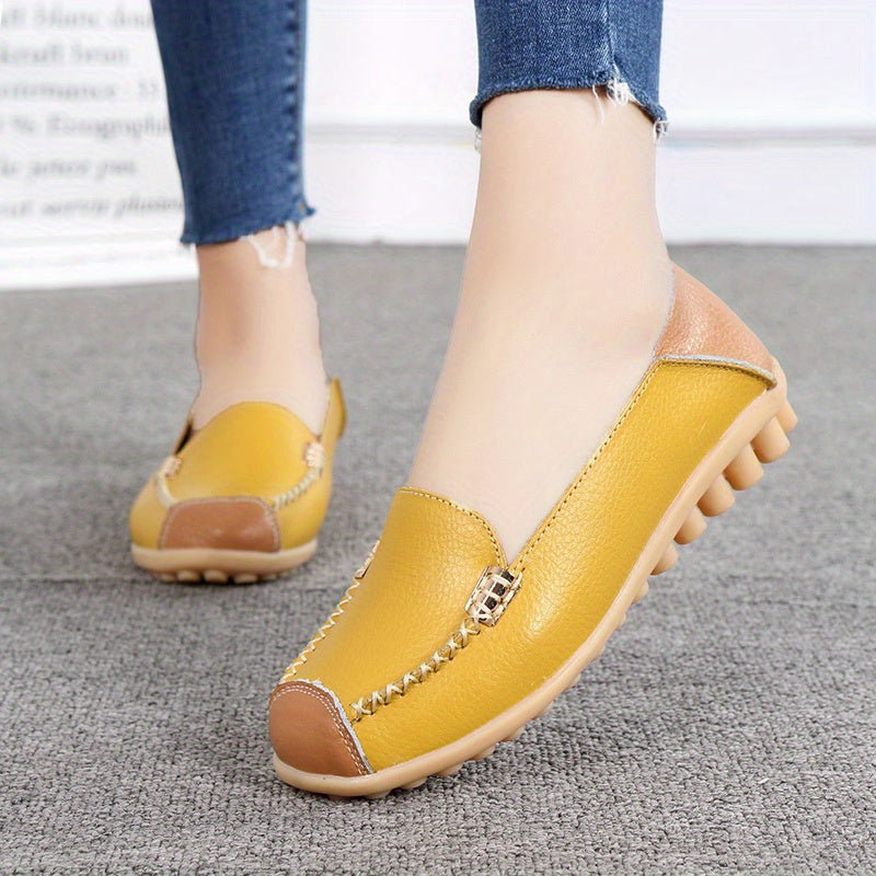 UrbanSleek™ – Elegant Women's Loafer with Color Contrast & Comfort Sole