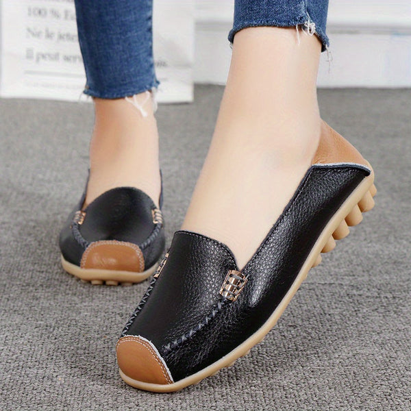 UrbanSleek™ – Elegant Women's Loafer with Color Contrast & Comfort Sole