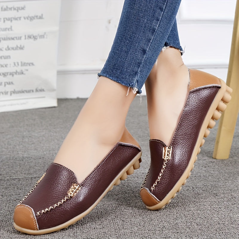 UrbanSleek™ – Elegant Women's Loafer with Color Contrast & Comfort Sole