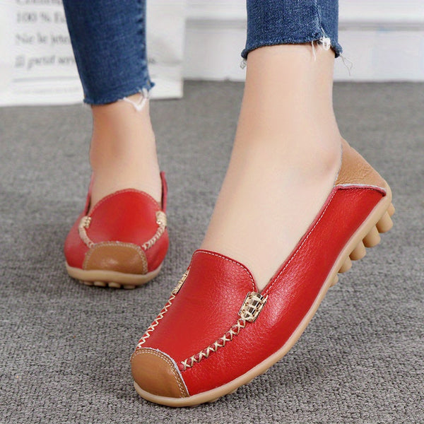 UrbanSleek™ – Elegant Women's Loafer with Color Contrast & Comfort Sole