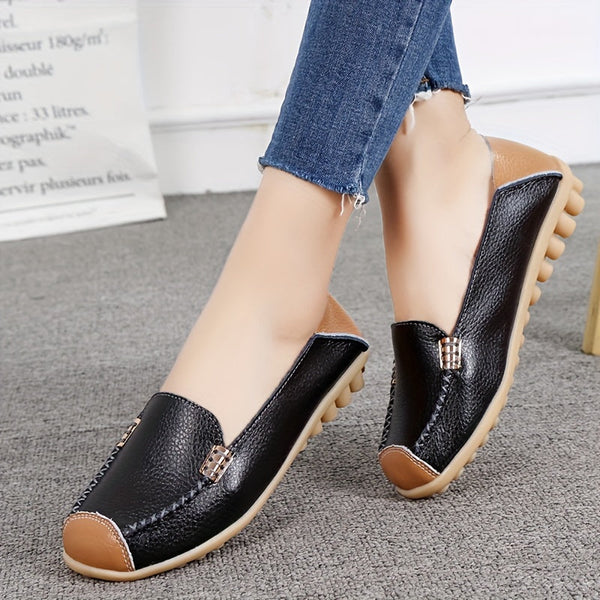 UrbanSleek™ – Elegant Women's Loafer with Color Contrast & Comfort Sole