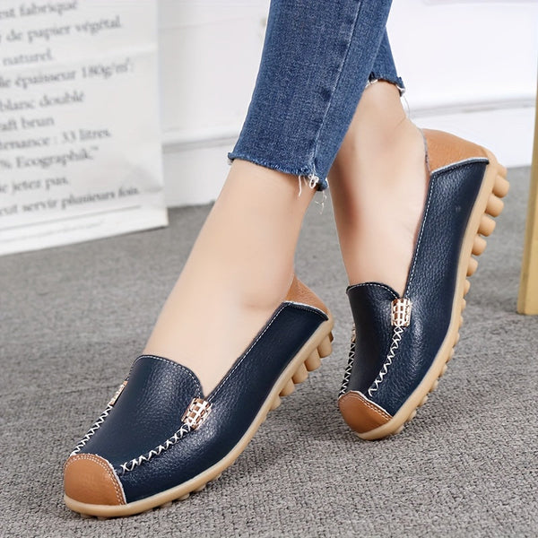 UrbanSleek™ – Elegant Women's Loafer with Color Contrast & Comfort Sole