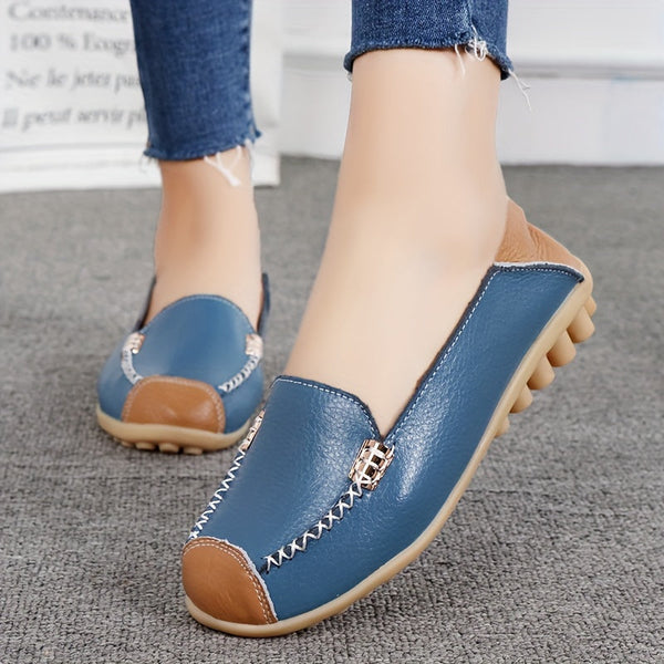 UrbanSleek™ – Elegant Women's Loafer with Color Contrast & Comfort Sole