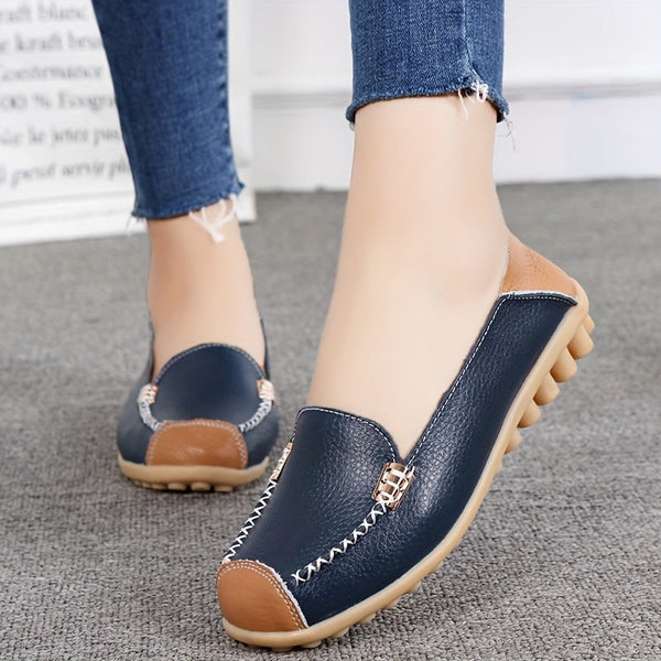 UrbanSleek™ – Elegant Women's Loafer with Color Contrast & Comfort Sole