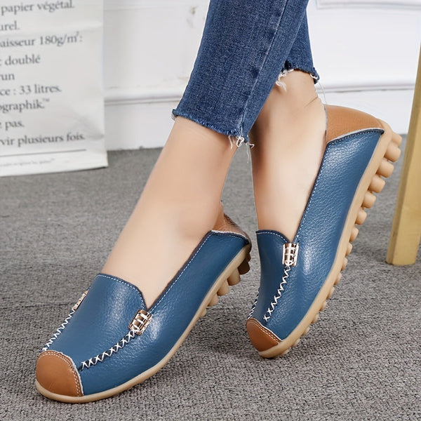UrbanSleek™ – Elegant Women's Loafer with Color Contrast & Comfort Sole