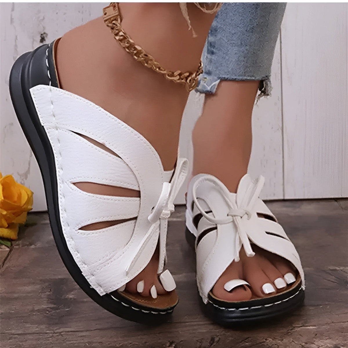 Retro Sandals for Women – Comfortable Orthopedic Shoes for Summer
