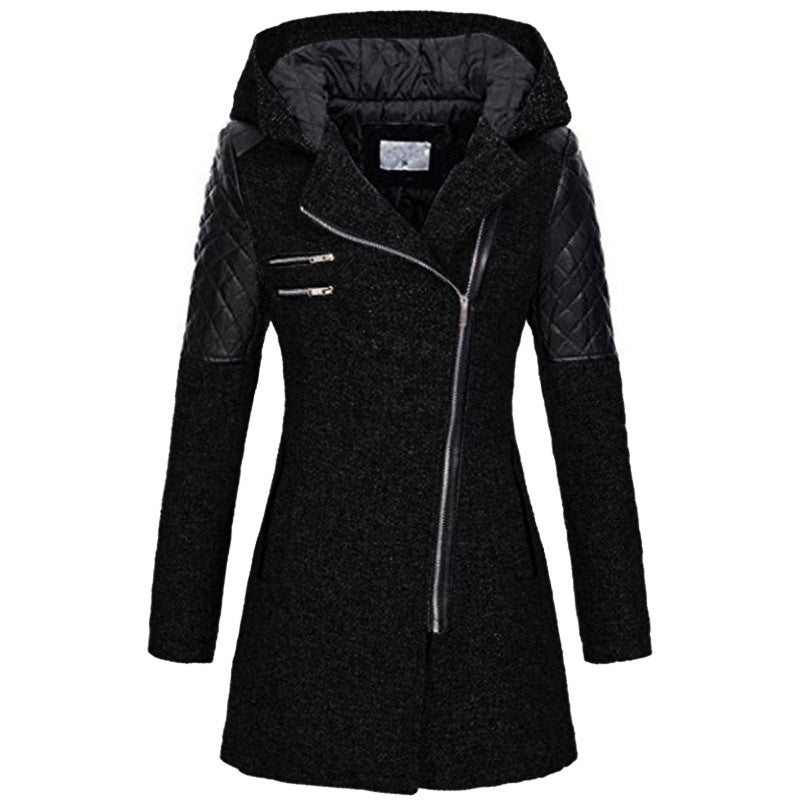 Zara Women's Winter Jacket | Slant-Zip Design