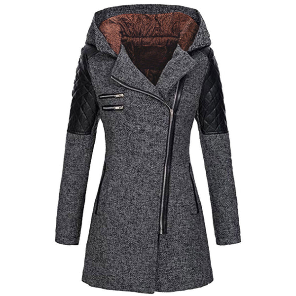 Zara Women's Winter Jacket | Slant-Zip Design