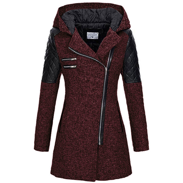 Zara Women's Winter Jacket | Slant-Zip Design