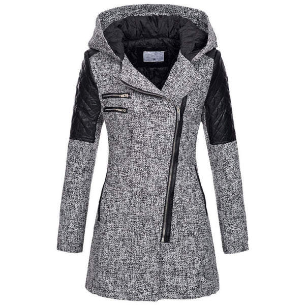 Zara Women's Winter Jacket | Slant-Zip Design