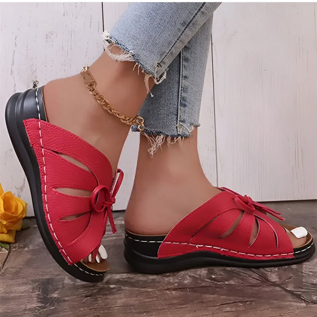 Retro Sandals for Women – Comfortable Orthopedic Shoes for Summer