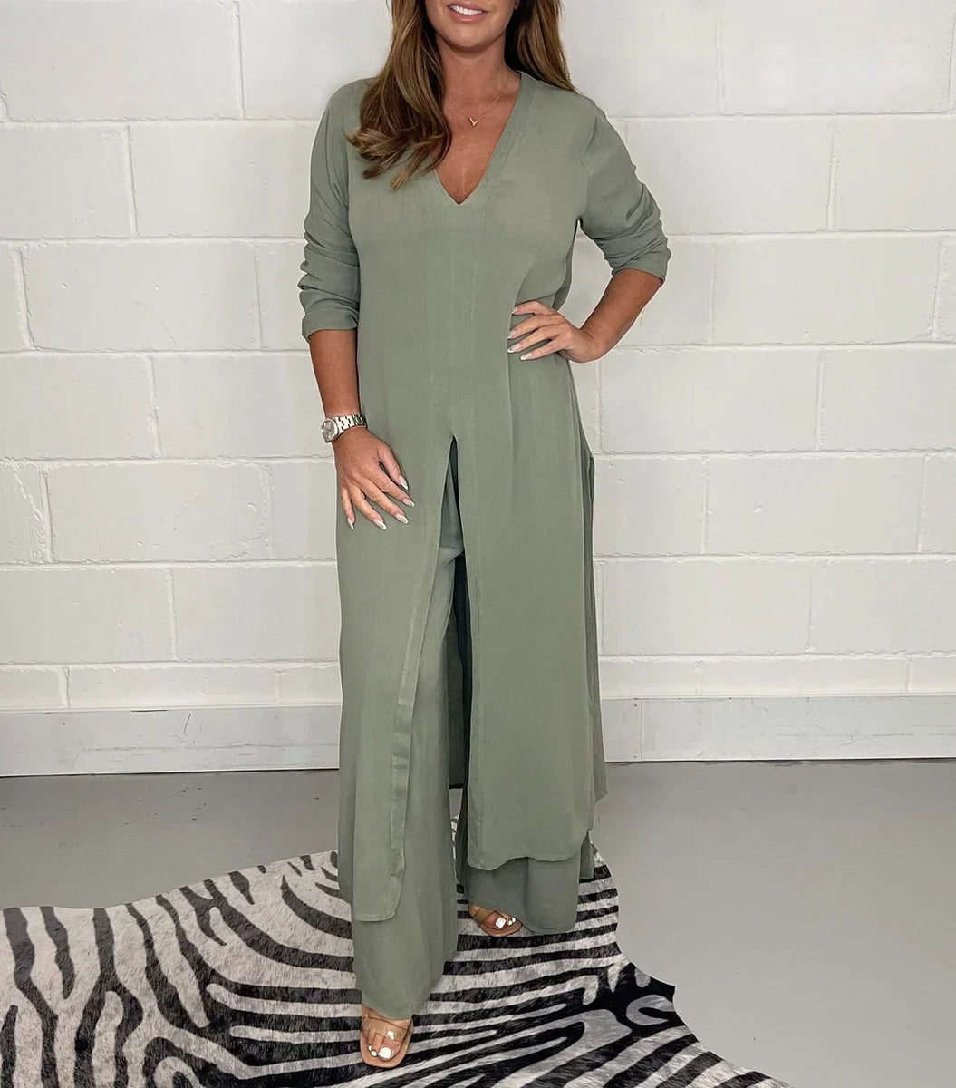 Autumn™ | Women's Long Top and Pants Set