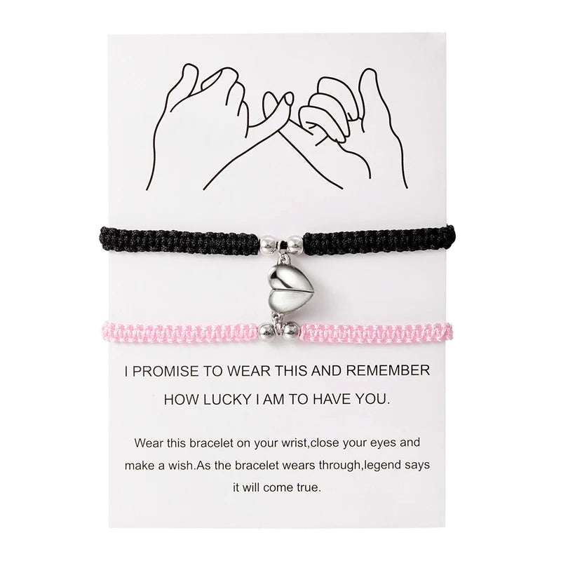 Magnetic Heart Bracelet – Adjustable Friendship Jewelry