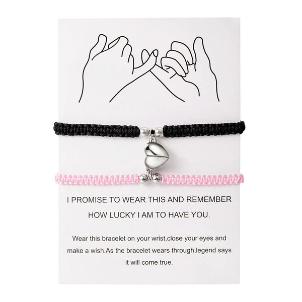 Magnetic Heart Bracelet – Adjustable Friendship Jewelry