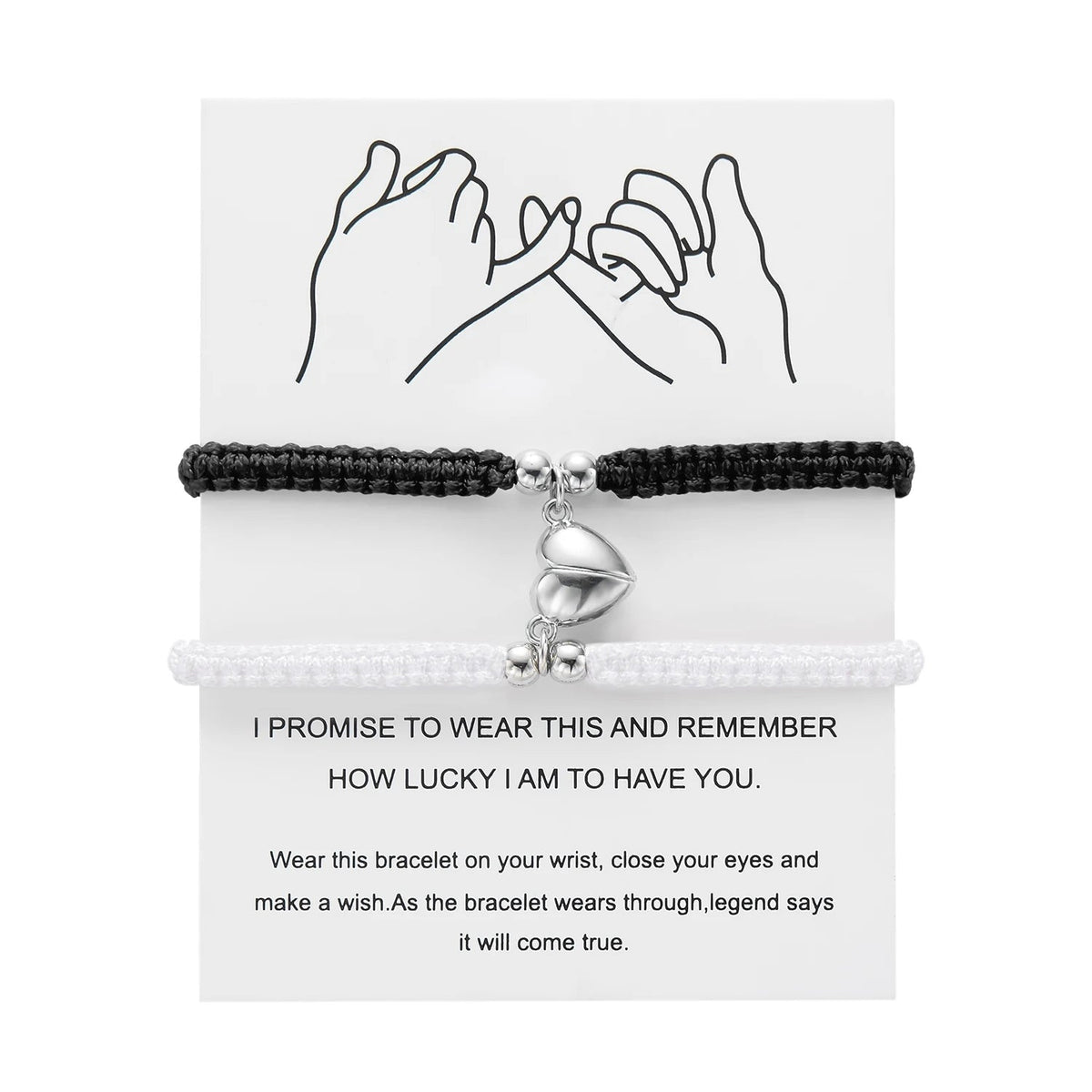 Magnetic Heart Bracelet – Adjustable Friendship Jewelry