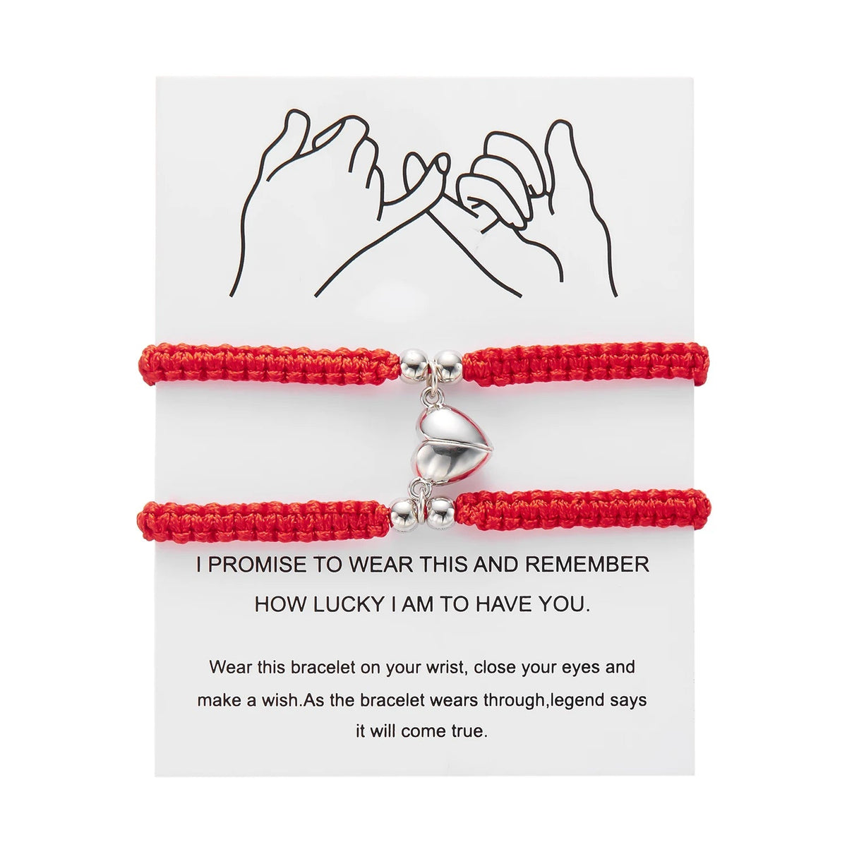 Magnetic Heart Bracelet – Adjustable Friendship Jewelry